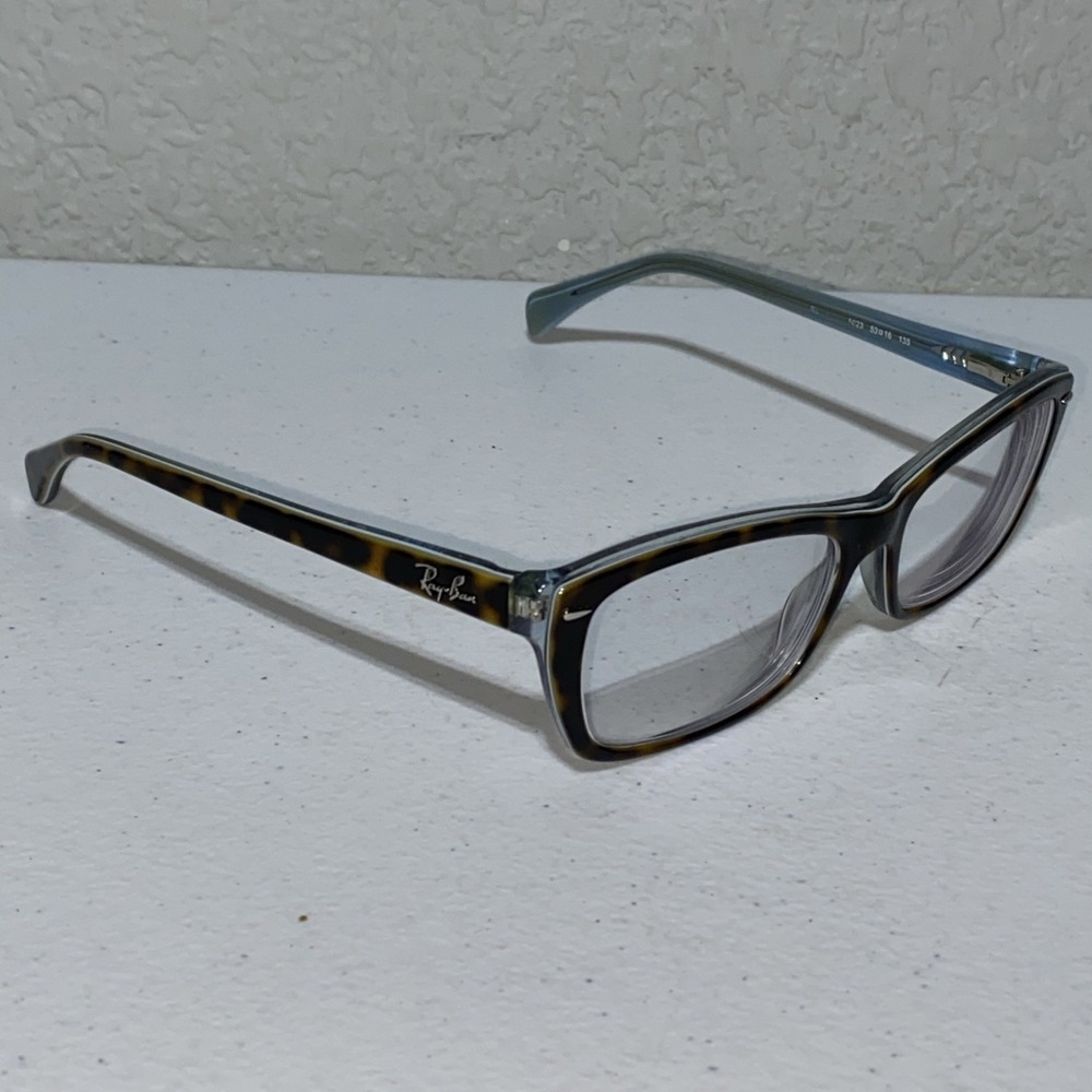 Ray Ban RB5255 Eyeglasses Glasses Frames Tortoise Brown Blue Full Rim 53-16-135